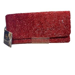 Fully beaded clutch handbag by Moyna New York, NEW WITH TAGS